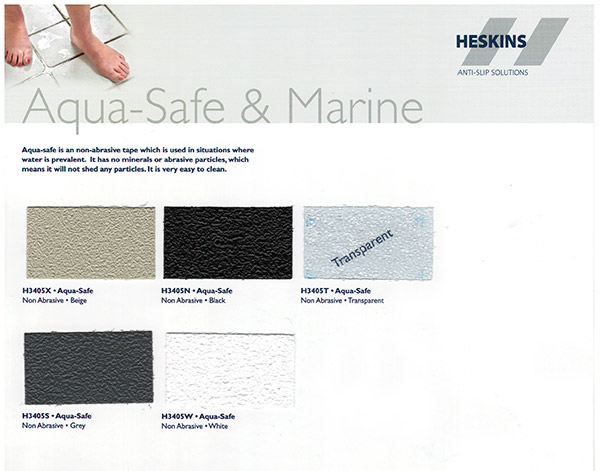 aqua-safe Противоскользящая лента Heskins на ступени, плитку